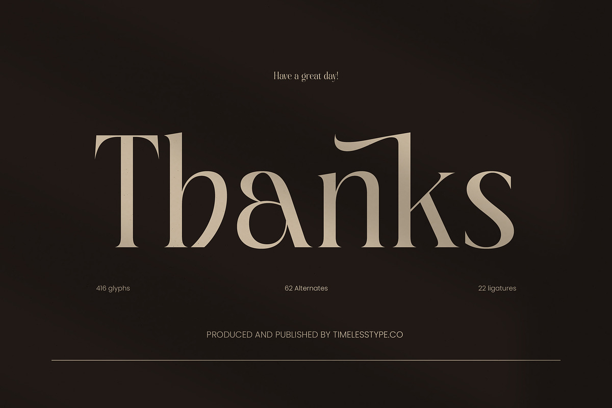 Giftagi Elegant Modern Serif, a Serif Font by timelesstype.co (Photo 20 of 20)