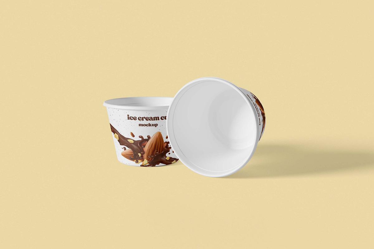 Ice Cream Cup Mockup, a Cups & Container Mockup by xavier_studio (Photo 4 of 5)