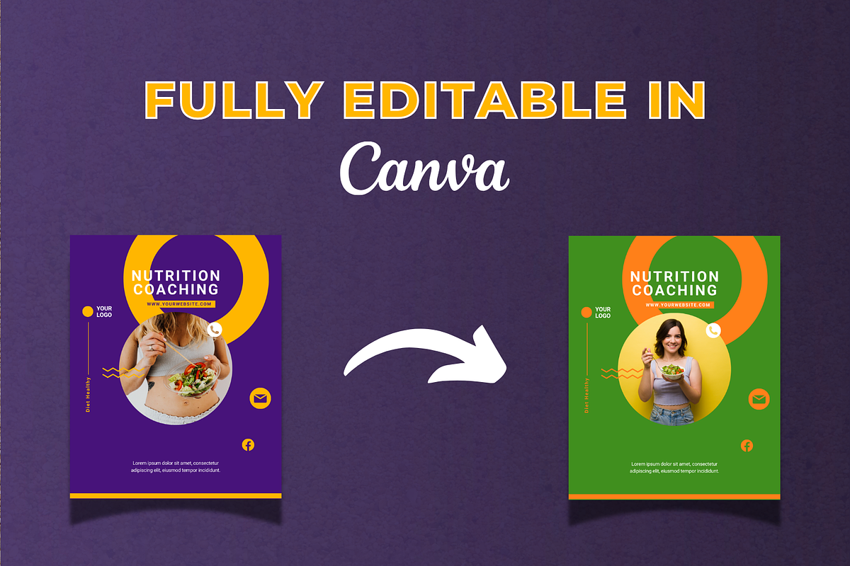 Diet and Beauty Instagram Templates, a Social Media Template by Canvagator (Photo 4 of 4)