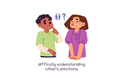 Kids autism signs set, a Healthcare Illustration by PaperTrident (Thumbnail 9 of 9)
