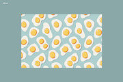 Egg Yolk Seamless Pattern, a Pattern Graphic by Oday Noon (Thumbnail 2 of 2)