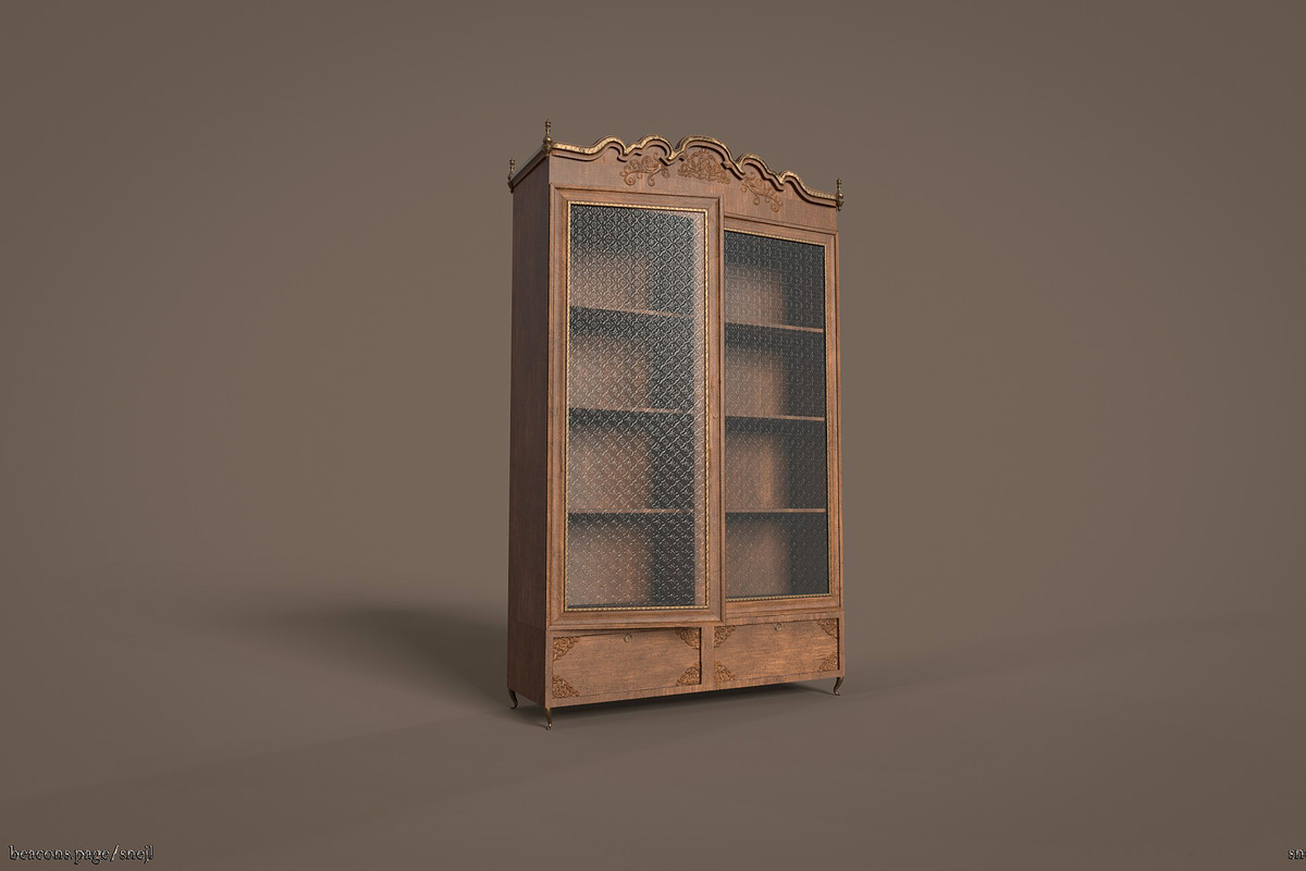 Vintage furniture set_1, a Furniture 3D Model by Snji | 3D Models (Photo 8 of 16)