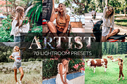 70 Lightroom Presets Artist Bundle, an Action Add-On by Willa (Thumbnail 1 of 23)