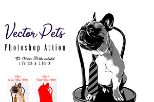 Vector Pets Photoshop Action