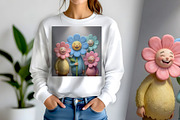 Happy Flower Family, a Person Illustration by Sharon Schwalbe (Thumbnail 2 of 5)