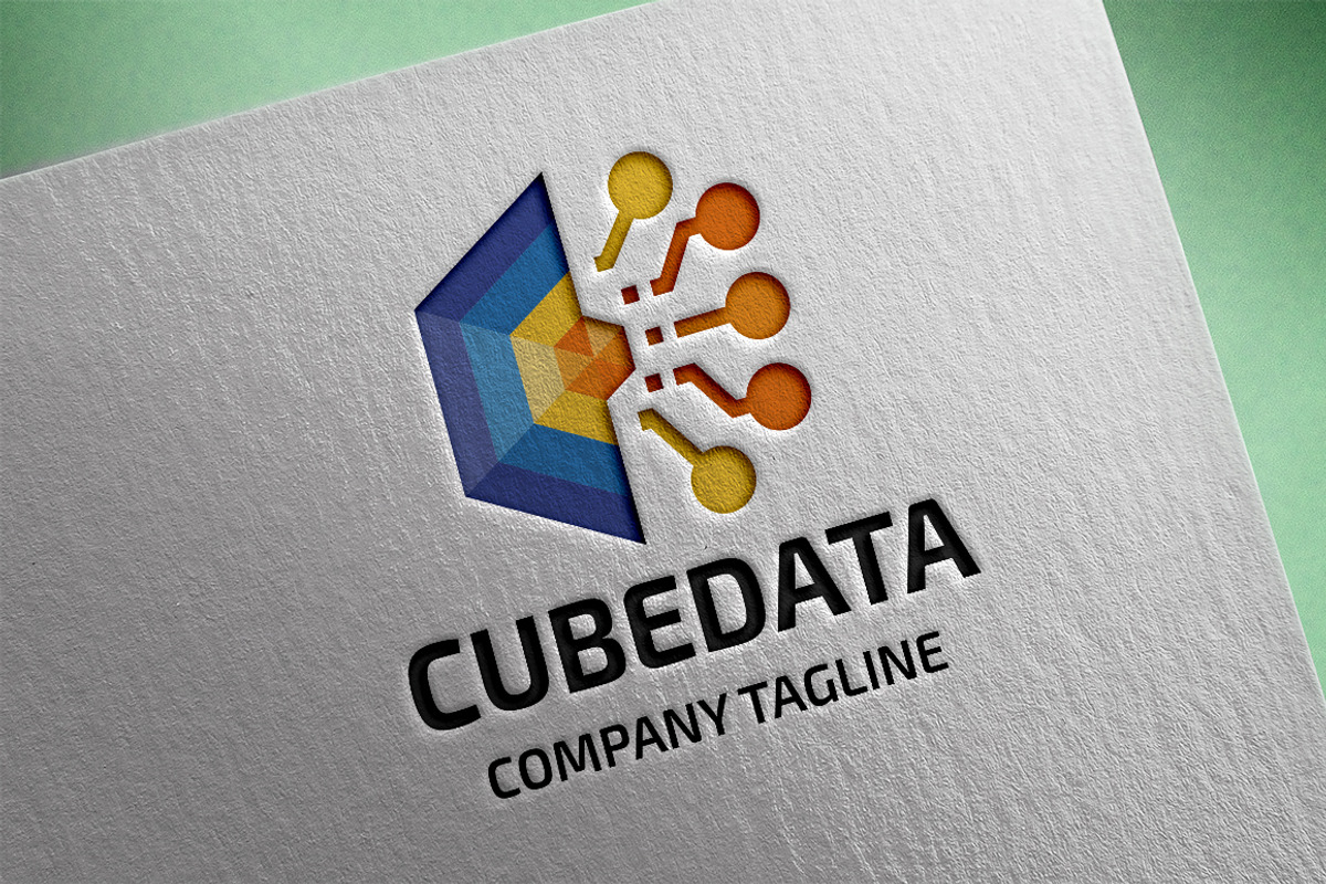 Cube Data Logo, a Branding & Logo Template by Design_Planet