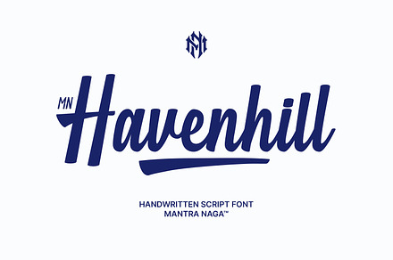 MN Havenhill - Handwritten Script, a Script Font by Mantra Naga