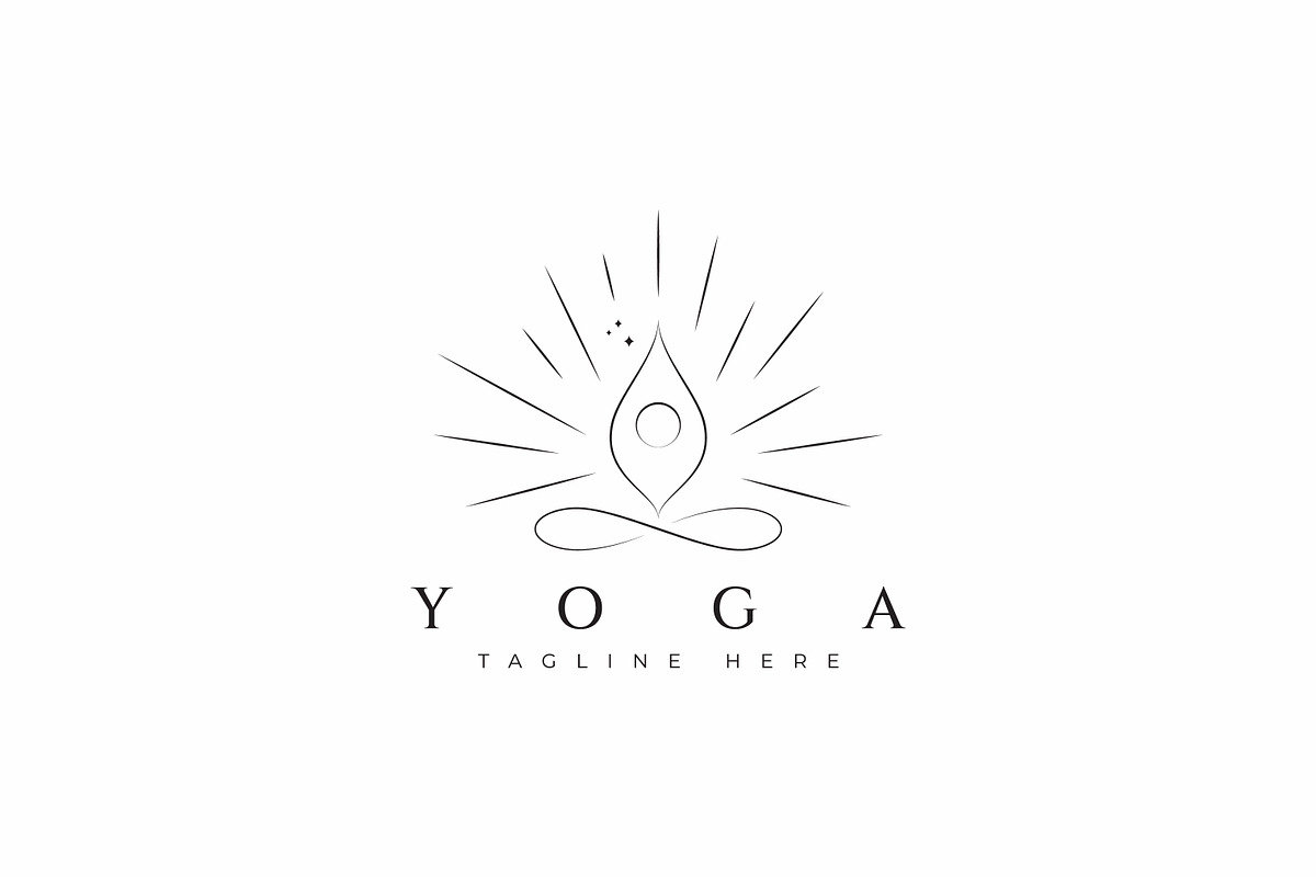 Yoga Logo Meditation Healthcare, a Branding & Logo Template by Signatoro