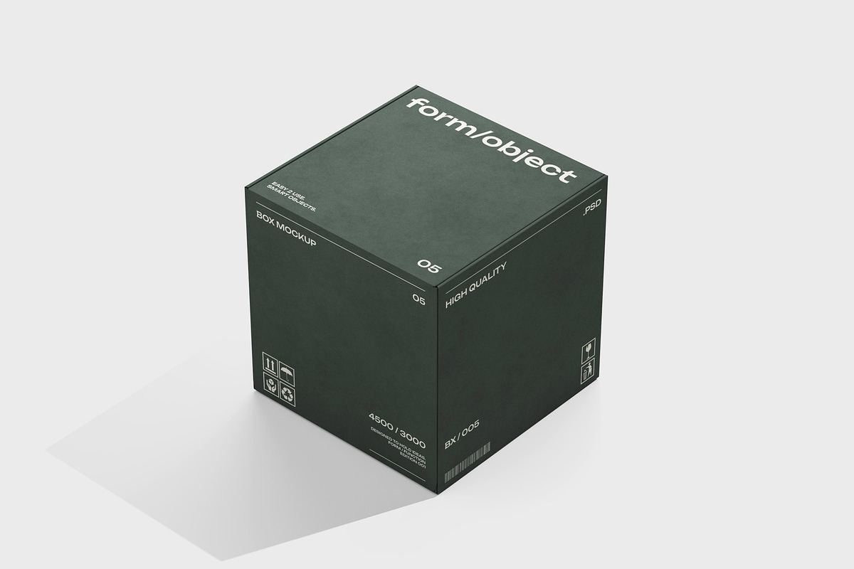 Cube Box Mockup, a Packaging Mockup by Design Squad