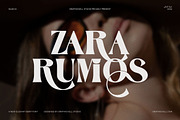 Zara Rumios Stylish Serif Font, a Serif Font by Graphicxell (Thumbnail 1 of 8)