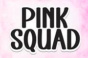 Pink Squad | Script Font, a Script Font by Scratchones (Thumbnail 1 of 8)