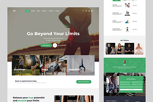 AiM - Fitness Landing Page