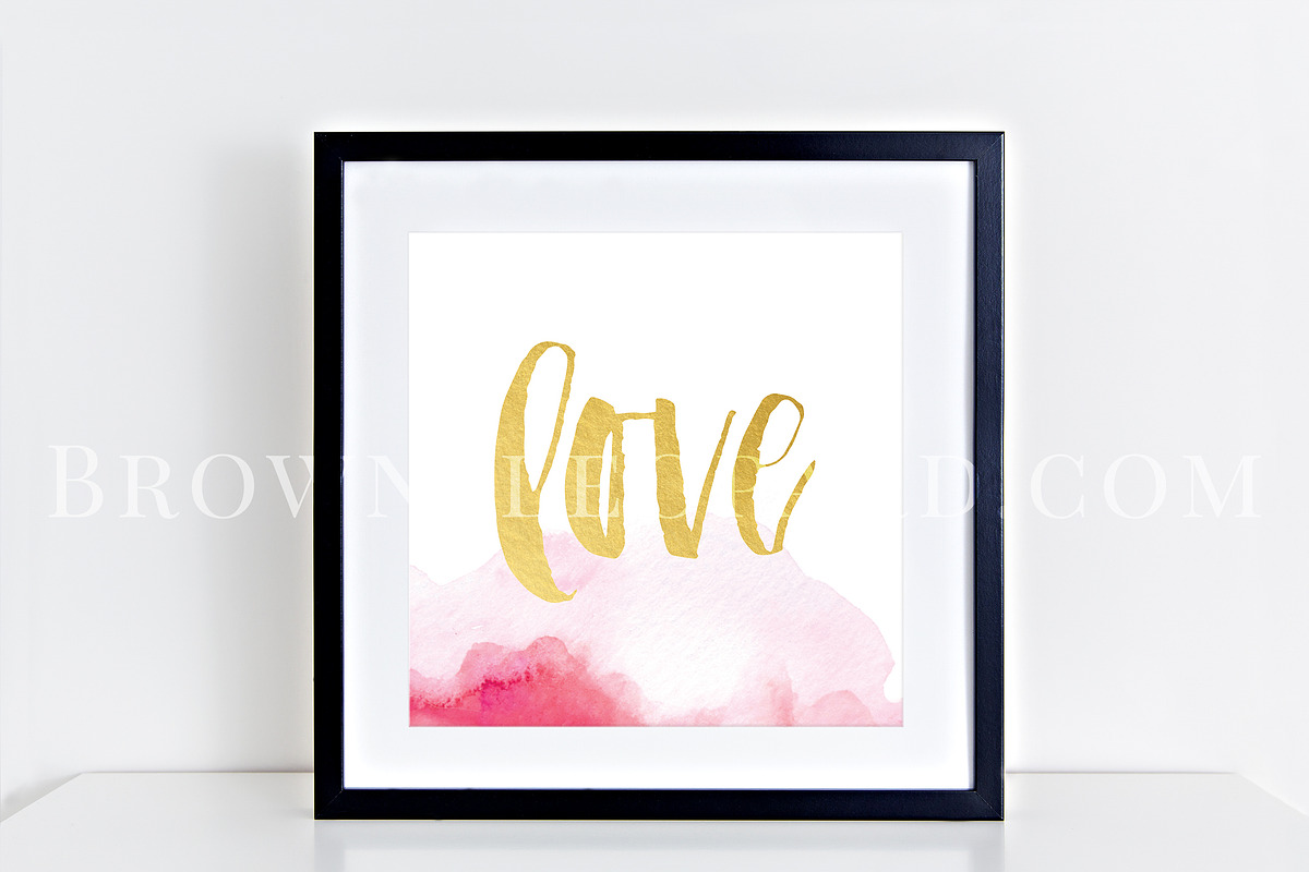 Square Frames Mockup Bundle (55) b&w, a Print Template by BrownLeopard (Photo 5 of 6)