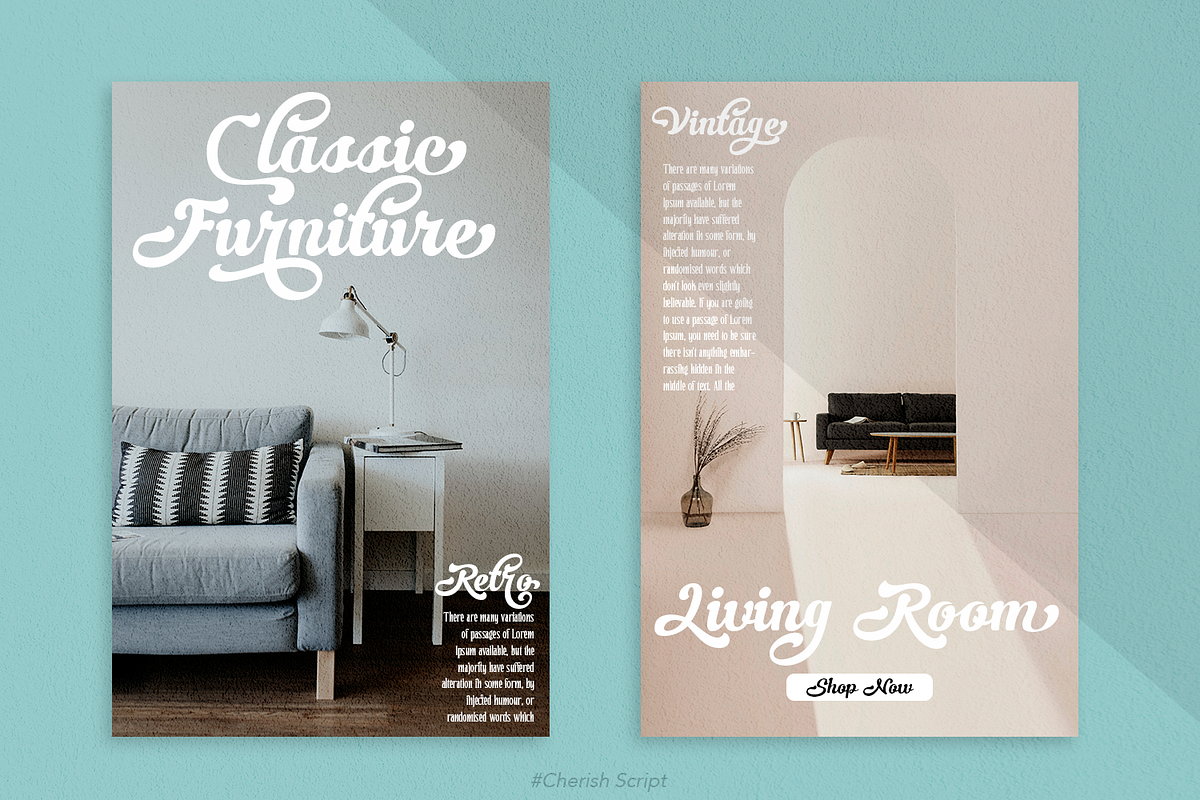 Cheris Script, a Font by madeDeduk (Photo 9 of 10)