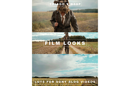 Film Looks for Sony Slog LUTs Pack, a Templates & Theme by Thiago Vibesp