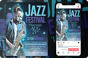 Jazz Festival Flyer, a Flyer Template by regalDRAW (Thumbnail 1 of 3)