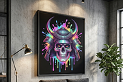 Rainbow Samurai Skull Armor, a Shirt Mockup by Vector Stall (Thumbnail 13 of 15)