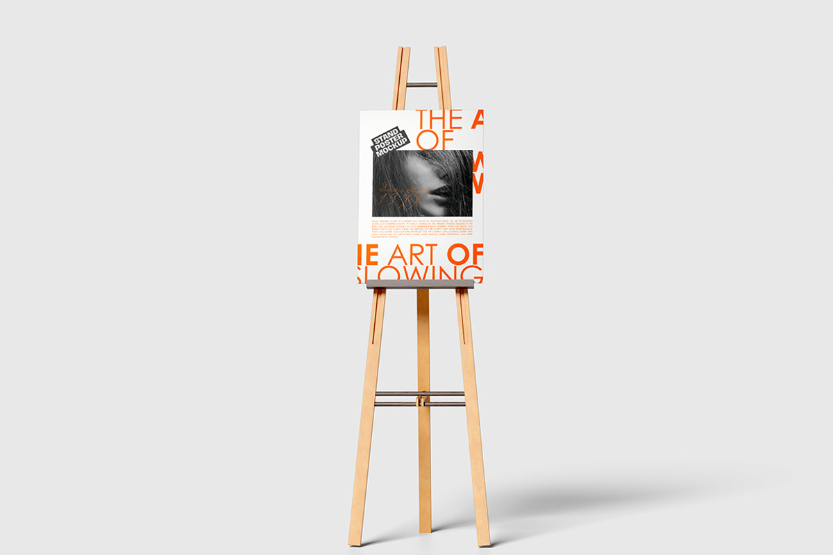 Stand Poster Mockup, an Advertising Mockup by Pikachudesign (Photo 3 of 5)