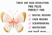 Coquette Christmas Butterfly Clipart, an Illustration by Libby Wishes (Thumbnail 7 of 7)