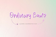 Ordinary Bump Font, a Handwritten Font by Lollipop Hand Drawn (Thumbnail 1 of 4)
