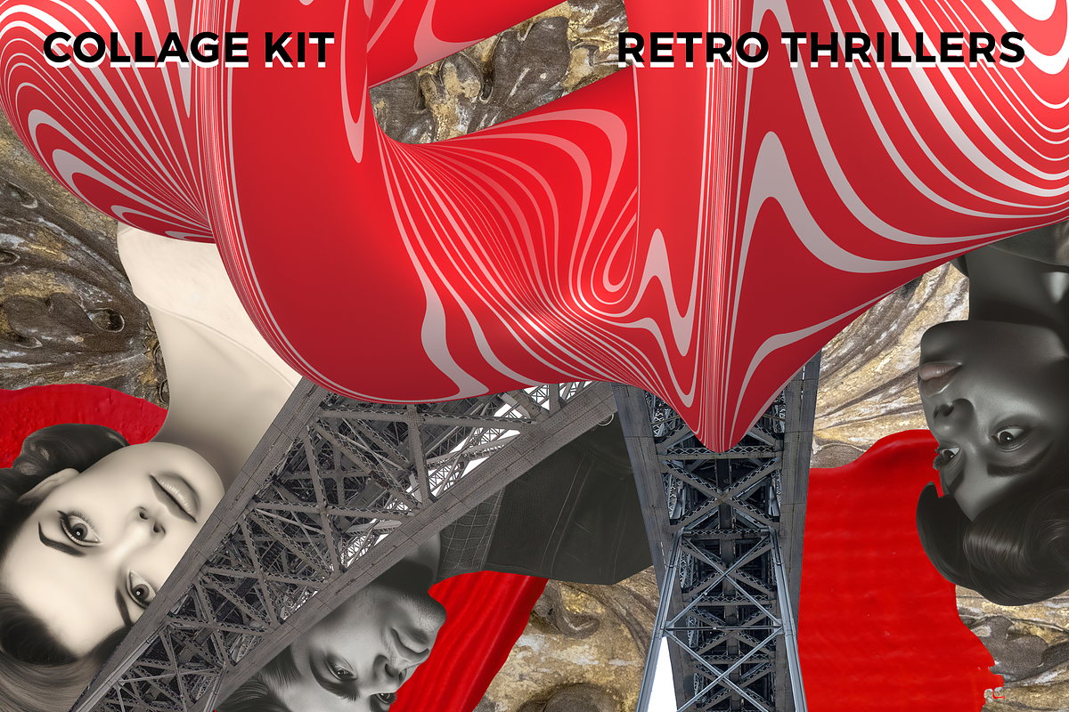 Retro Thrillers collage kit, an Object Graphic by Fox's Monday (Photo 13 of 25)