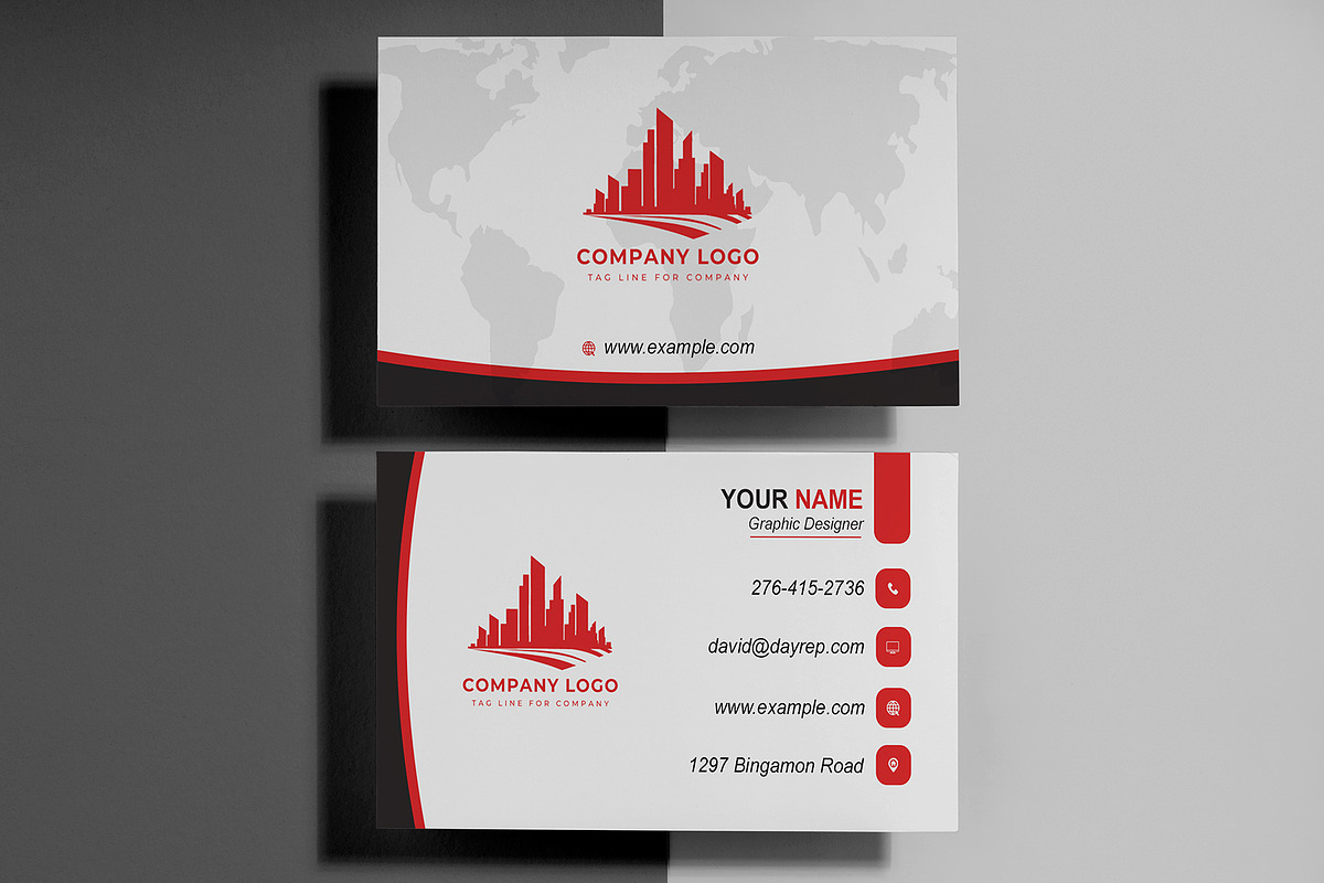 Editable Minimal Business Card preview 2