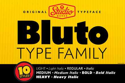 Bluto | Sans Serif Type Family