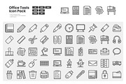 Office Tools Icon Pack, an Outline Icon by erifqizeicon (Thumbnail 1 of 3)