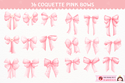 Pink Coquette Ribbon Clipart, an Object Illustration by ponponartwork (Thumbnail 2 of 6)