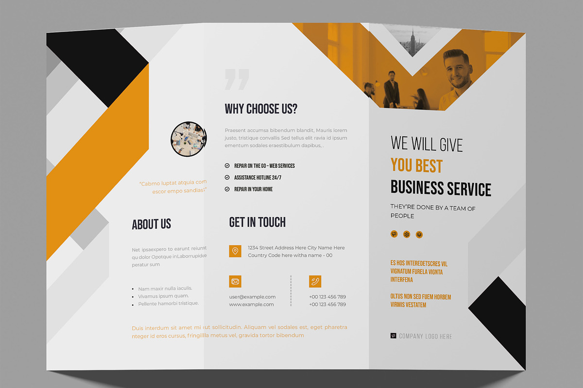Trifold Brochure Template, a Brochure Template by ContestDesign (Photo 2 of 3)