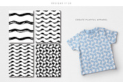 Lines and Brush Strokes, a Pattern Graphic by Type and Graphics Studio (Thumbnail 4 of 7)