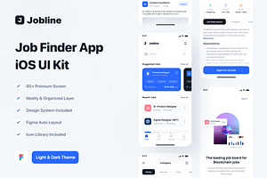 Jobline - Job Finder App iOS UI Kit