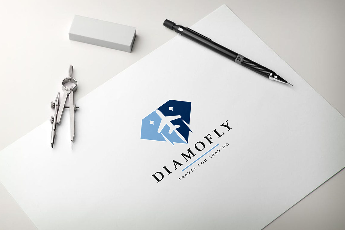 Diamond Fly Travel Logo, a Branding & Logo Template by Design_Planet (Photo 2 of 5)