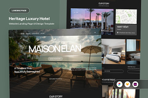 Maison Elan - Heritage Hotel Landing, a Landing Page Template by twinstd