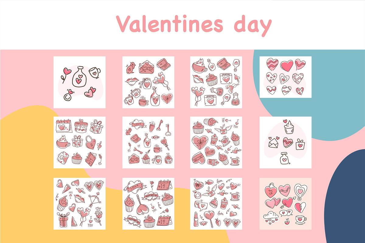 Valentines day doodle hand draw, a Seasonal Illustration by foxndeer (Photo 1 of 4)