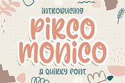 Pirco Monico - Playful Quirky Font, a Font by Blankids Studio (Thumbnail 1 of 7)