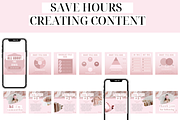 Pink Canva Instagram Carousels, a Social Media Template by Oh So Social Boutique (Thumbnail 3 of 5)