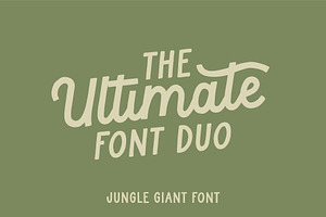 Jungle Giant Font Duo