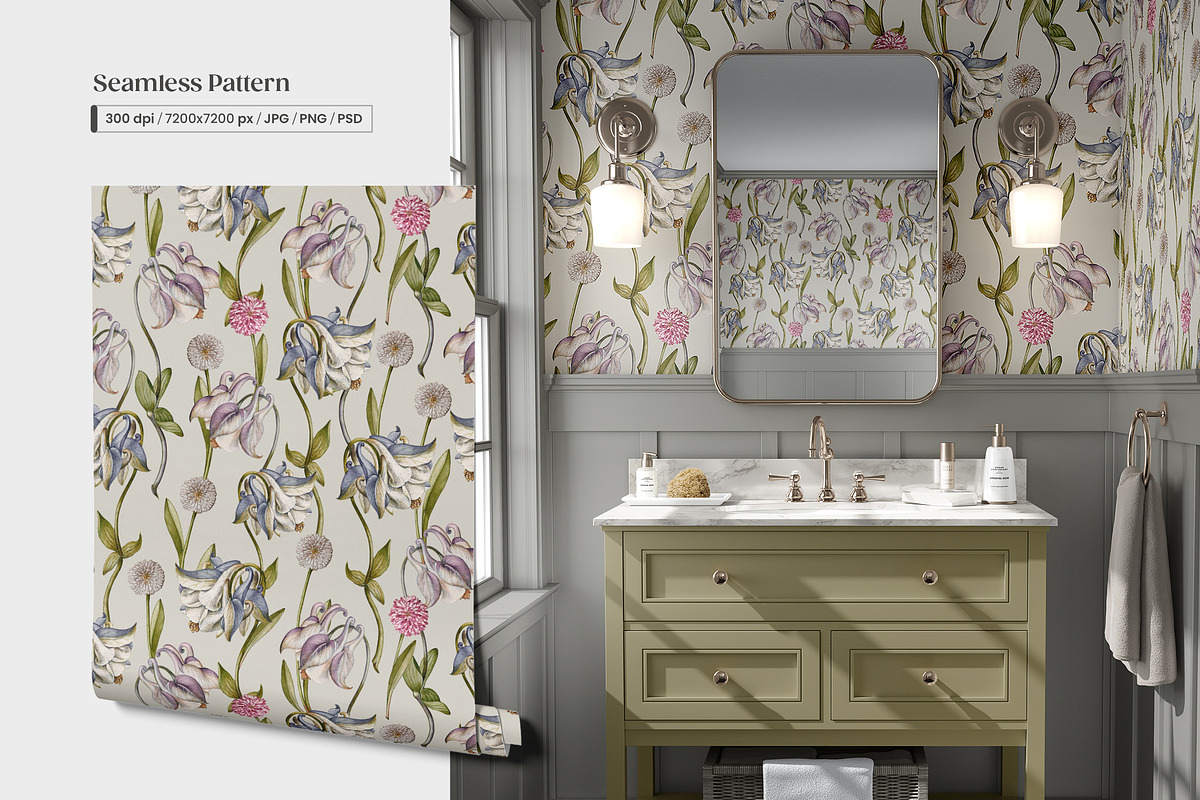 Eternal Bloom Elegant Floral Pattern, a Pattern Graphic by Yello_illustration (Photo 10 of 14)