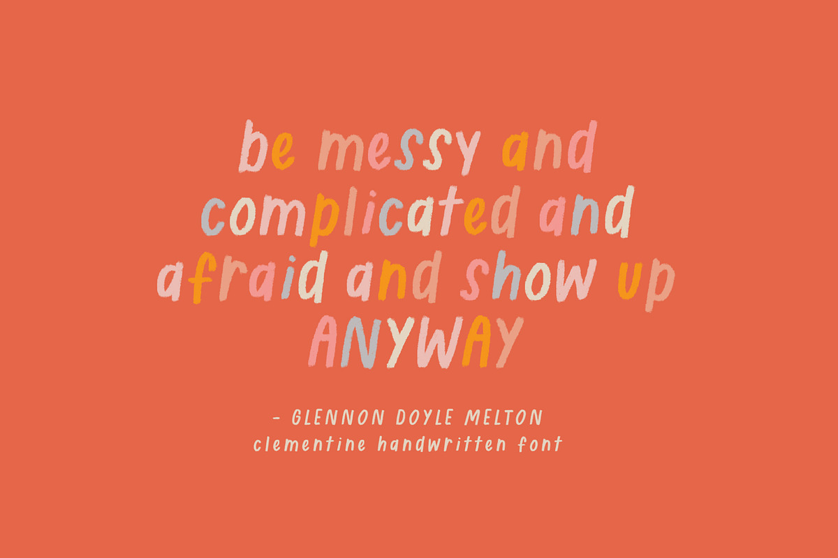 Clementine Handwritten Font, a Font by ReveryWorks (Photo 10 of 14)