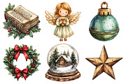 Vintage Drawing Christmas Clipart, an Illustration by Daily.Designs (Thumbnail 5 of 5)