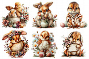 Easter Bunny Chick Clipart, an Illustration by Daily.Designs (Thumbnail 4 of 7)