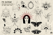 Gothic Line Art + Procreate, an Object Illustration by Skliarova (Thumbnail 8 of 8)