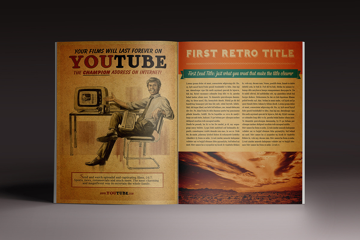 The Retro MGZ, a Magazine Template by Luuqas Design (Photo 3 of 10)