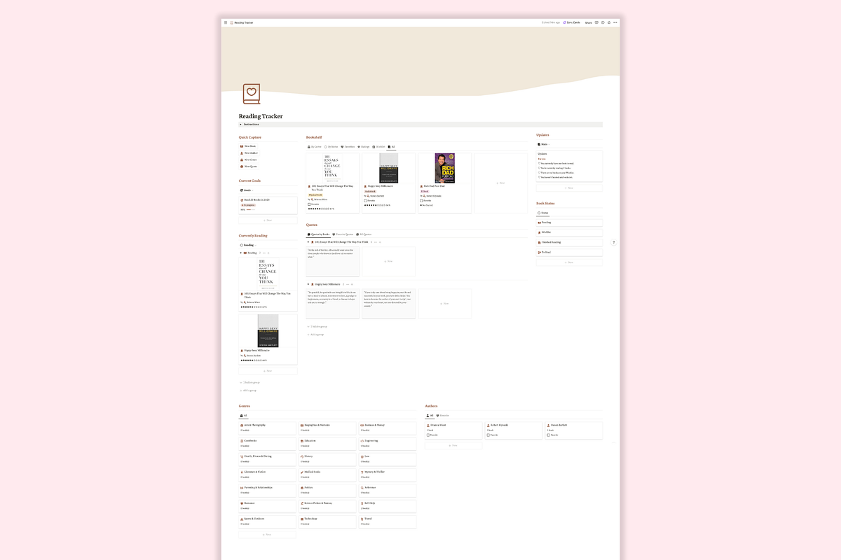 Book Tracker, Notion Template, a Presentation Template by Planner 2 Success (Photo 8 of 10)
