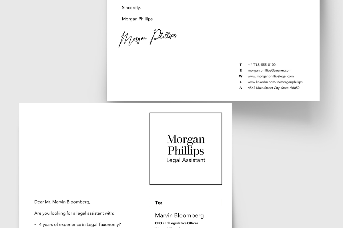 Modern Sophisticated Black and White, a Resume Template by Knockout Prezo (Photo 9 of 10)