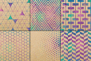 Kraft Paper & Geometric Pattern