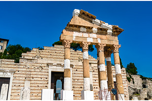 Capitolium of Brixia in Italy, an Architecture Photo by Leonid Andronov