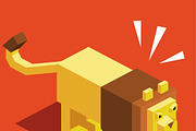 3D Illustration Isometric Collection, an Animal 3D Model by Designbytowo (Thumbnail 3 of 16)