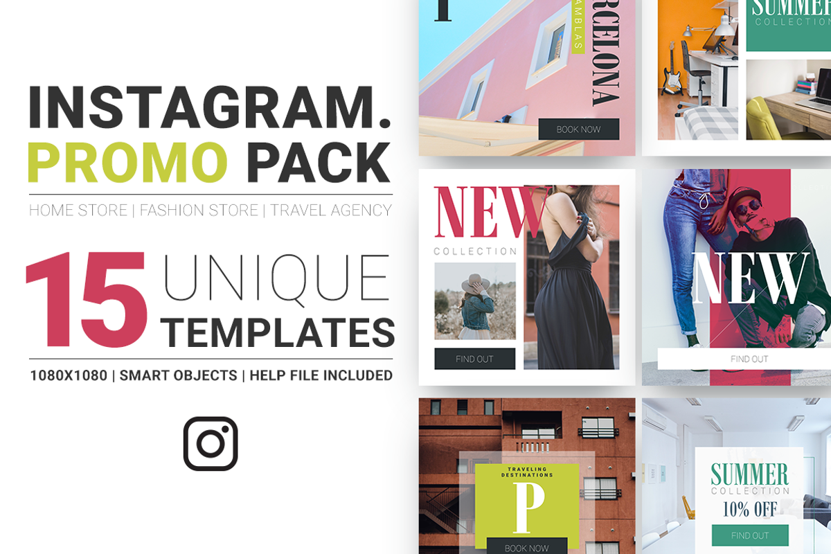 Multipurpose Instagram Promo Pack, a Social Media Template by kleonz (Photo 1 of 4)